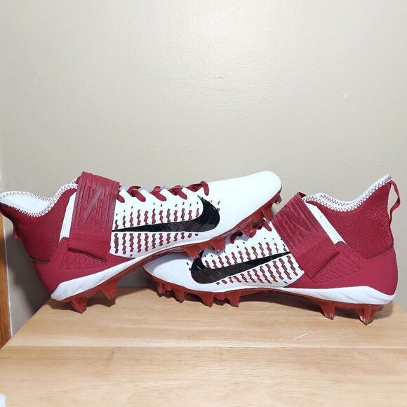 Nike Alpha Menace Pro 2 Mid Football Cleats White Red BV3945-106 Men\'s Size 13.5 main image 6